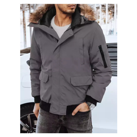 Šedá krátká parka BASIC