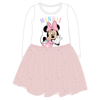 Minnie Mouse - licence Dívčí šaty - Minnie Mouse 5223B217, bílá / růžová Barva: Bílá