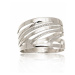 Dámský široký stříbrný prsten STRP0318F