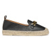 Kožené espadrilky Geox D LAMPEDUSA A černá barva, D36V0A00085C9999