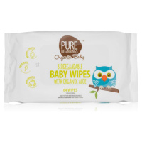 Pure Beginnings Organic Baby vlhčené ubrousky pro děti 64 ks