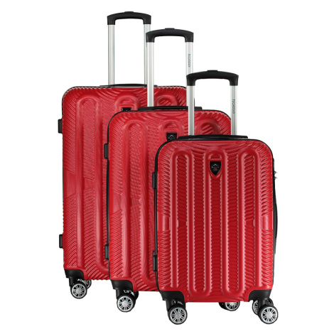 Extra odolný cestovní kufr GEOGRAPHICAL NORWAY Sorente Barva: Červená