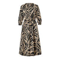 Popelínové šaty s potiskem palmových listů , vel. 34