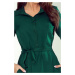 Košilové zelené midi šaty
