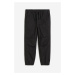 H & M - Keprové kalhoty jogger - černá