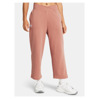 Under Armour Tepláky UA Rival Terry Crop Wide Leg-PNK - Dámské