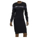 Dámský černé šaty s mašličkou Love Moschino W S R25 10 X 0814 C74