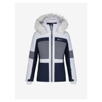 Bílo-tmavě modrá dámská lyžařská zimní bunda Kilpi Alsa-W