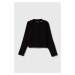 Dětské tričko s dlouhým rukávem Calvin Klein Jeans černá barva, s pologolfem