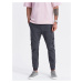 Ombre Men's JOGGER pants with zippered cargo pockets - graphite