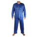 Vláďa pánské pyžamo dlouhý rukáv V1497 modrá