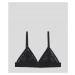 Spodní prádlo karl lagerfeld lace triangle bra černá