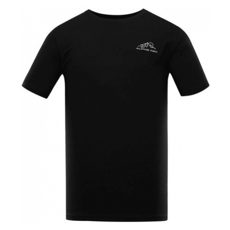 Uneg 9 černá pánské bavlněné triko
