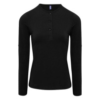 Premier Workwear Dámské triko s dlouhým rukávem PR318 Black