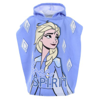 SVĚTLE MODRÉ DÍVČÍ PLÁŽOVÉ PONČO DISNEY - FROZEN Světle modrá