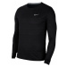 Nike DRI-FIT MILER Pánské běžecké triko s dlouhým rukávem, černá, velikost