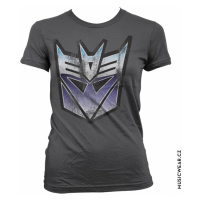 Transformers tričko, Distressed Decepticon Shield Girly, dámské