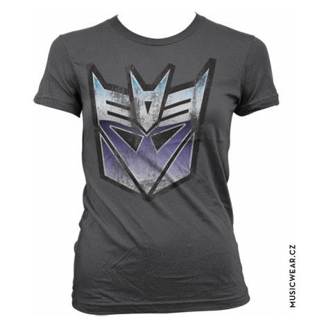 Transformers tričko, Distressed Decepticon Shield Girly, dámské HYBRIS