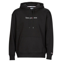 Tommy Jeans TJM REG LINEAR HOODIE Černá