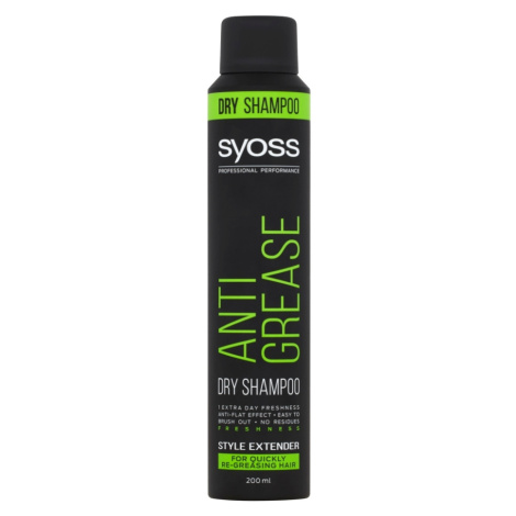 SYOSS Anti Grease Suchý šampon pro rychle se mastící vlasy 200 ml