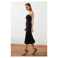 Trendyol Black Pleated Dress