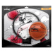 Spalding SKETCH MICRO MINI BACKBOARD SET Basketbalový minikoš, červená, velikost