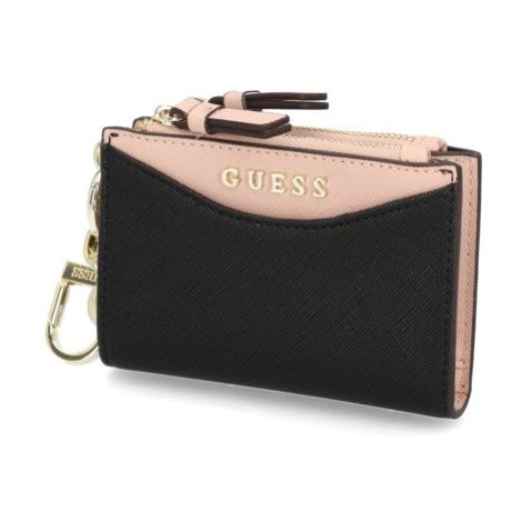 GUESS Card Case Top Zip Keychain