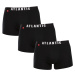 3PACK pánské boxerky Atlantic černé (3MH-011black)