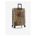 Černo-hnědý vzorovaný cestovní kufr Heys Brown Leopard L