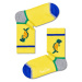 Happy Socks dětské ponožky Kids Tacosaurus Rib Sock žlutá