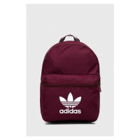 Batoh adidas Originals vínová barva, velký, s potiskem