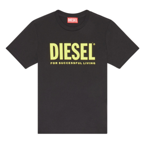 Tričko diesel tjustlogo t-shirt černá