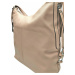 Velký světle hnědý kabelko-batoh s bočními kapsami