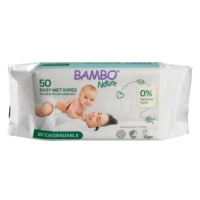 BAMBO Nature, Dětské vlhčené ubrousky biodegradabilní 50 ks