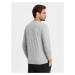 Men's unprinted longsleeve - grey melange V3 OM-LSBL-0106