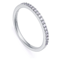 Viceroy Elegantní stříbrný prsten s čirými zirkony Clasica 9118A014
