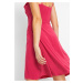 Bonprix BODYFLIRT žerzejové šaty s volánem Barva: Růžová, Mezinárodní