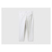 Benetton, Cropped Chinos In Stretch Cotton