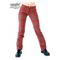 kalhoty dámské Black Pistol - Tartan Pants Red-Green - B-1-05-060-04