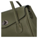 Kufříková dámská kožená kabelka do ruky Arlingto, tmavě zelená