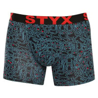 Pánské boxerky Styx long art sportovní guma doodle