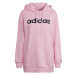 adidas LINEAR HOODIE Dámská mikina, růžová, velikost