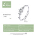 Stříbrný prsten s třpytivými zirkony SCR568 LOAMOER