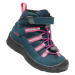 Keen Hikeport 2 Sport Mid Wp Children Dětská volnočasová obuv 10026043KEN blue wing teal/fruit d