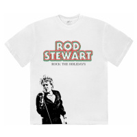 Rod Stewart tričko, Rock The Holidays White, pánské