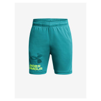 Petrolejové klučičí sportovní kraťasy Under Armour UA Tech Logo Shorts