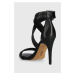 Kožené sandály Dkny ALAINA černá barva, K4247382