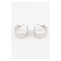 DEFACTO Women's Silver Hoop Earrings