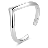 Beneto Minimalistický stříbrný prsten na nohu AGGF493