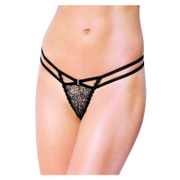 Dámské erotické tanga SoftLine collection 2450 černé | černé